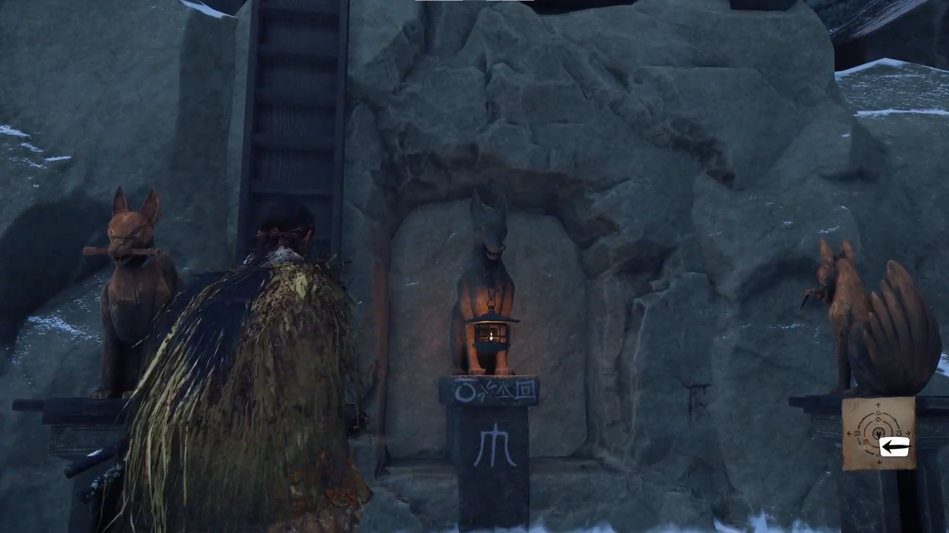 Scale up to conclude the Blood on the Snow quest (Image via Sportskeeda Gaming || Sucker Punch)