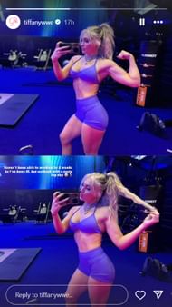 Tiffany Stratton (Screenshot from @tiffanywwe on IG stories)