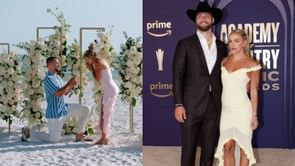Jake Ferguson leaves 1-word reaction as fiancée Haley Cavinder shows off dreamy wedding dress she almost chose