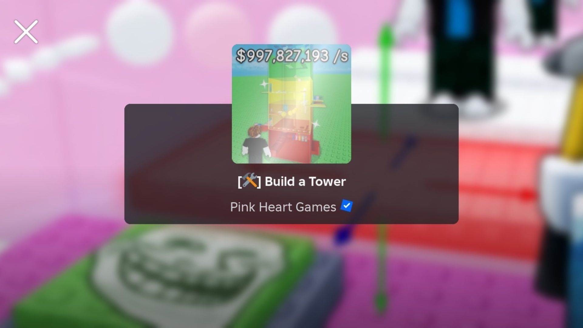Build a Tower banner (Image via Roblox)