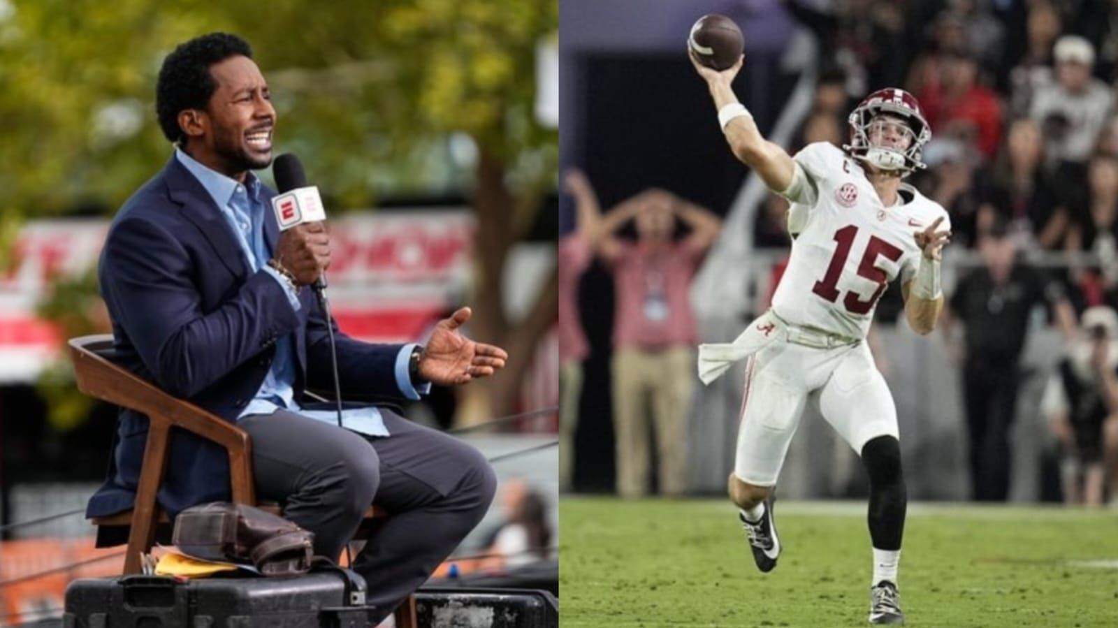 Desmond Howard and Ty Simpson (Image credit: IMAGN)