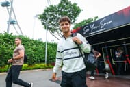 Lando Norris arriving at the Singapore GP paddock on Thursday - Source: Getty