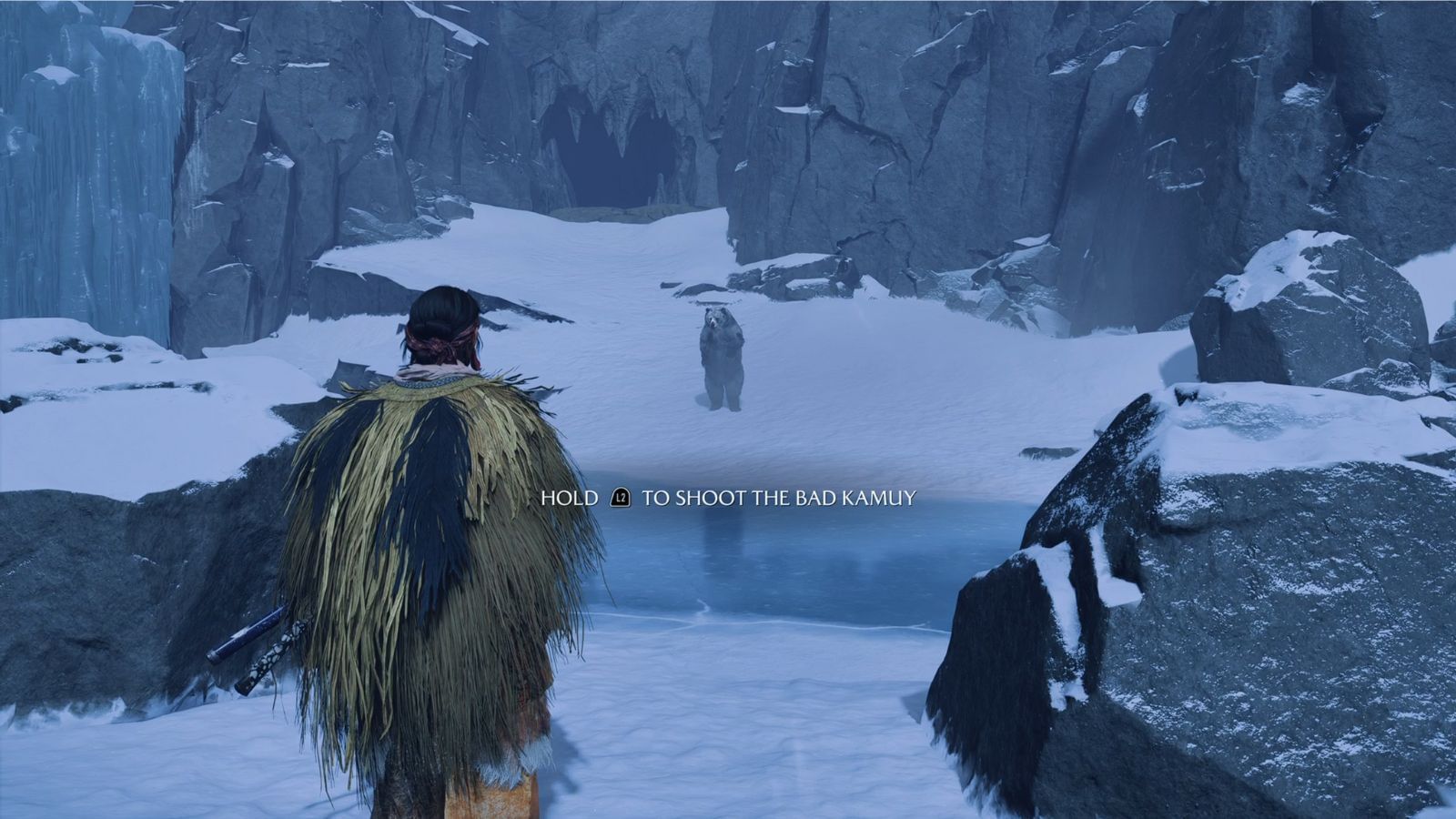 Defeat the bad kamuy using okikurmi&#039;s arrow (Image via Sucker Punch)