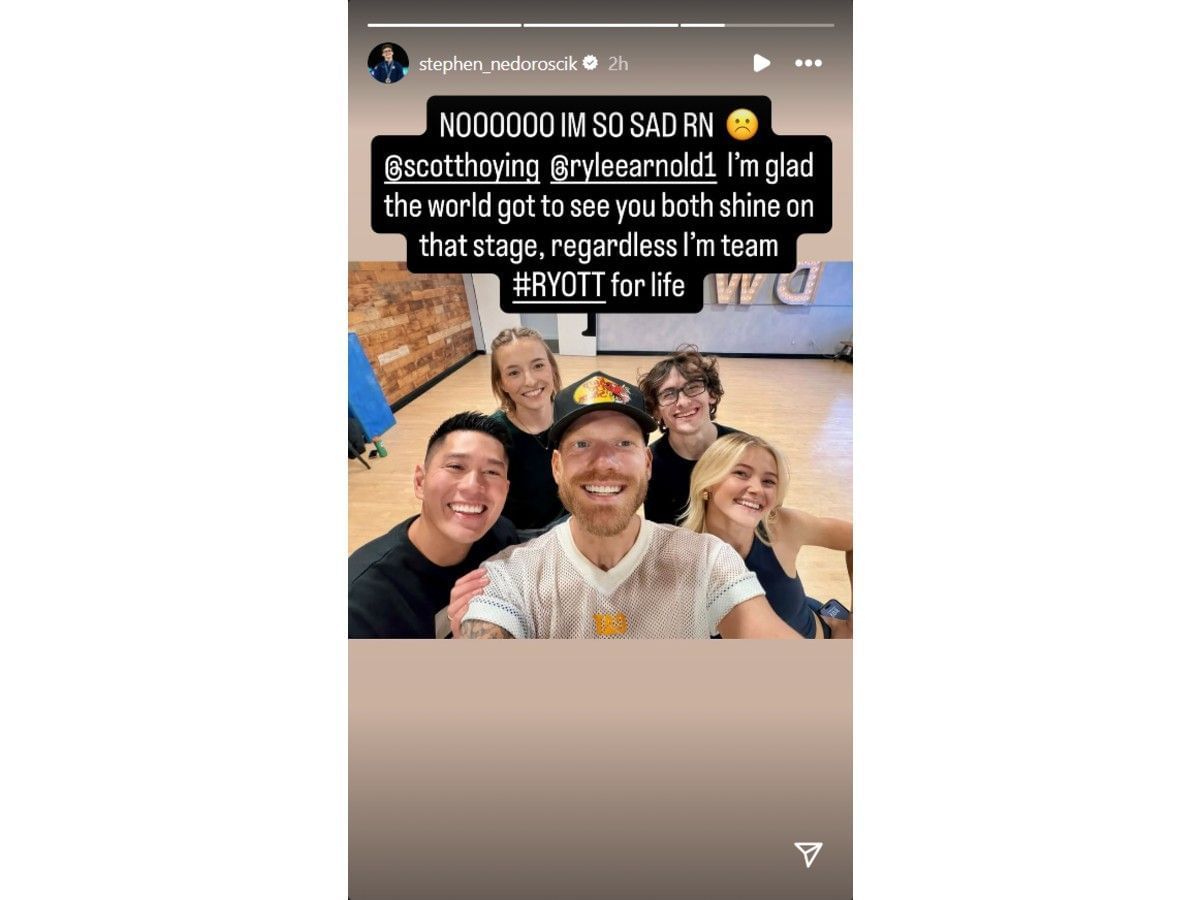 Nedoroscik&#039;s Instagram story