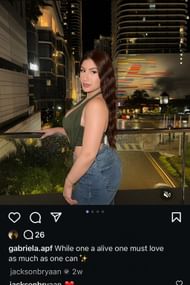 Jackson Chourio's girlfriend, Gabriela, shared a post.(gabriela.apf/Instagram)