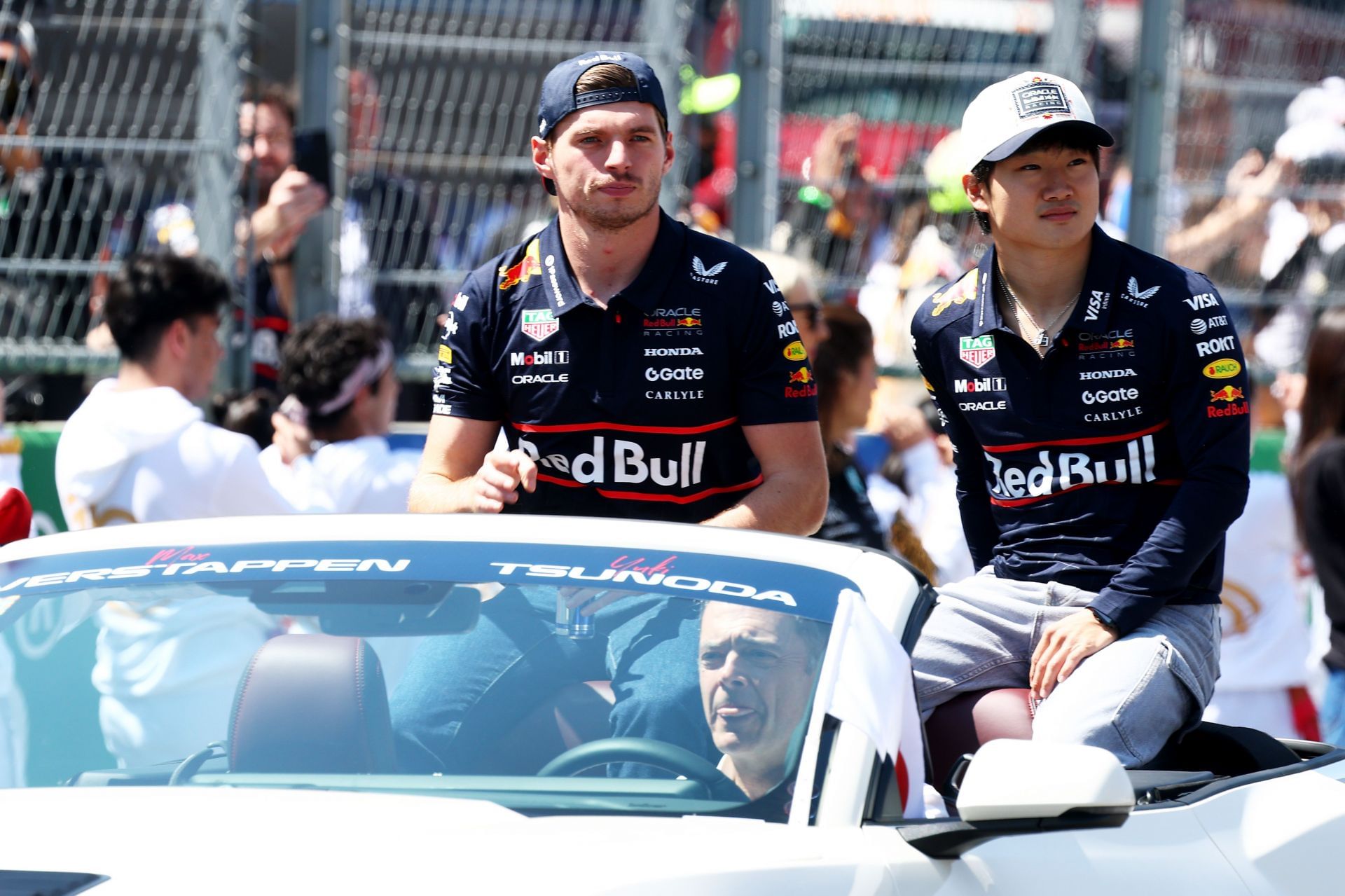 Max Verstappen and Yuki Tsunoda ahead of the Mexican Grand Prix - Source: Getty