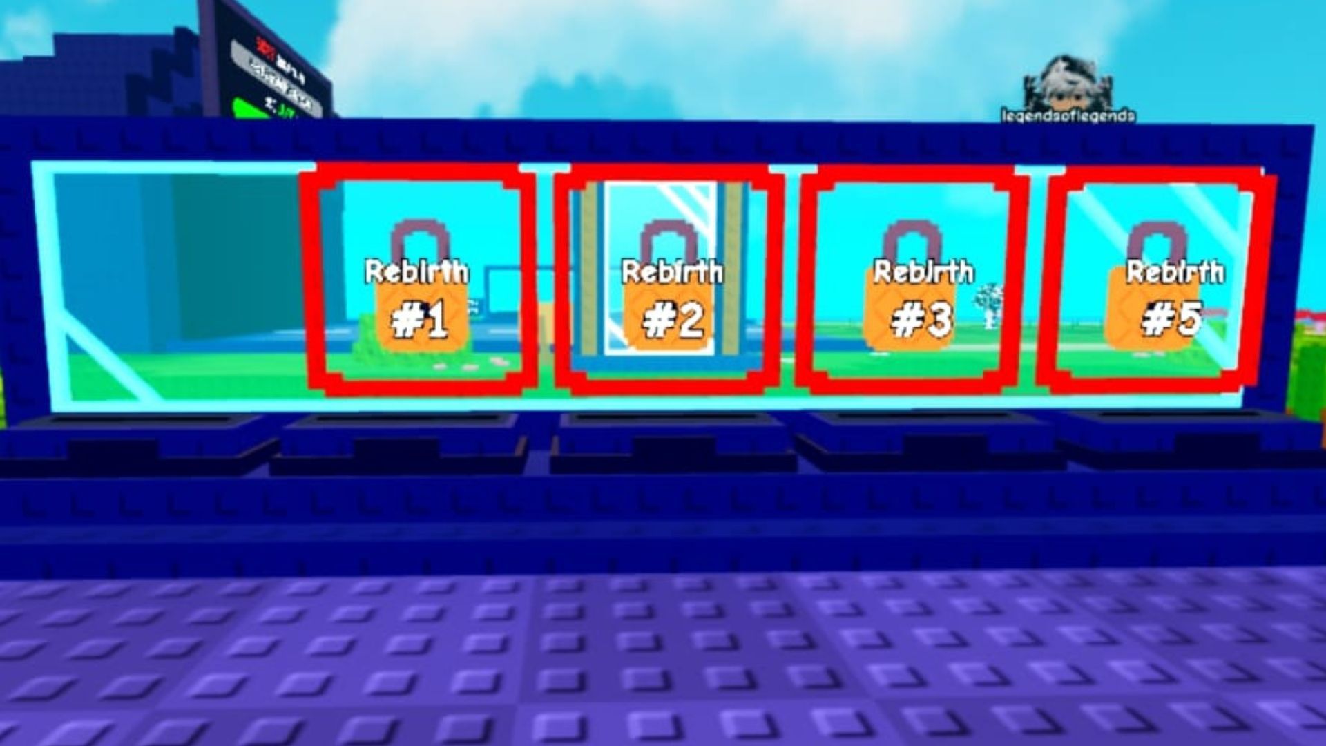 Rebirths unlock more card slots (Image via Roblox)