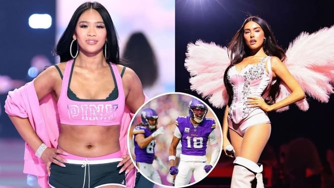 Suni Lee drops 4-word message for Vikings 5 days after sharing Victoria's Secret runway with Justin Herbert's GF Madison Beer