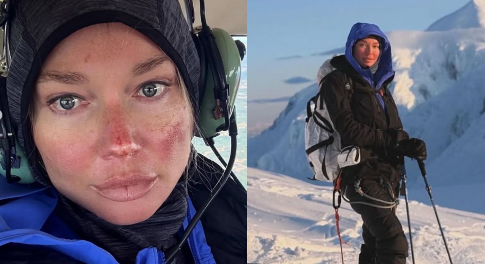 Ilya Kovalchuk&rsquo;s wife Nicole Andrazajtis reaches the seven summits (via Instagram/@nikolkovalchukofficial)