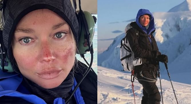 NHL legend Ilya Kovalchuk's wife Nicole completes incredible mountain climbing feat (In Photos)