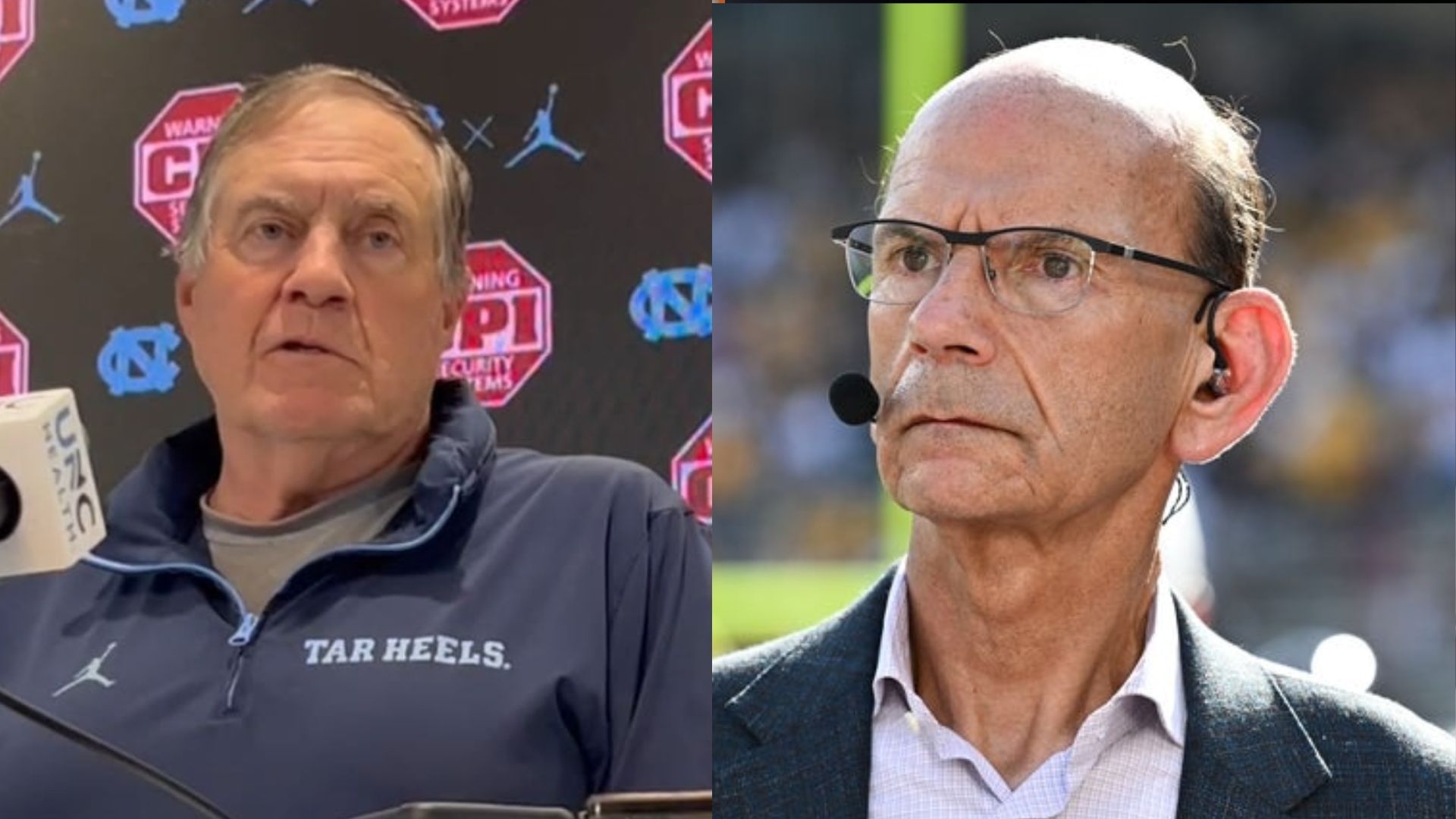 Bill Belichick and Paul Finebaum