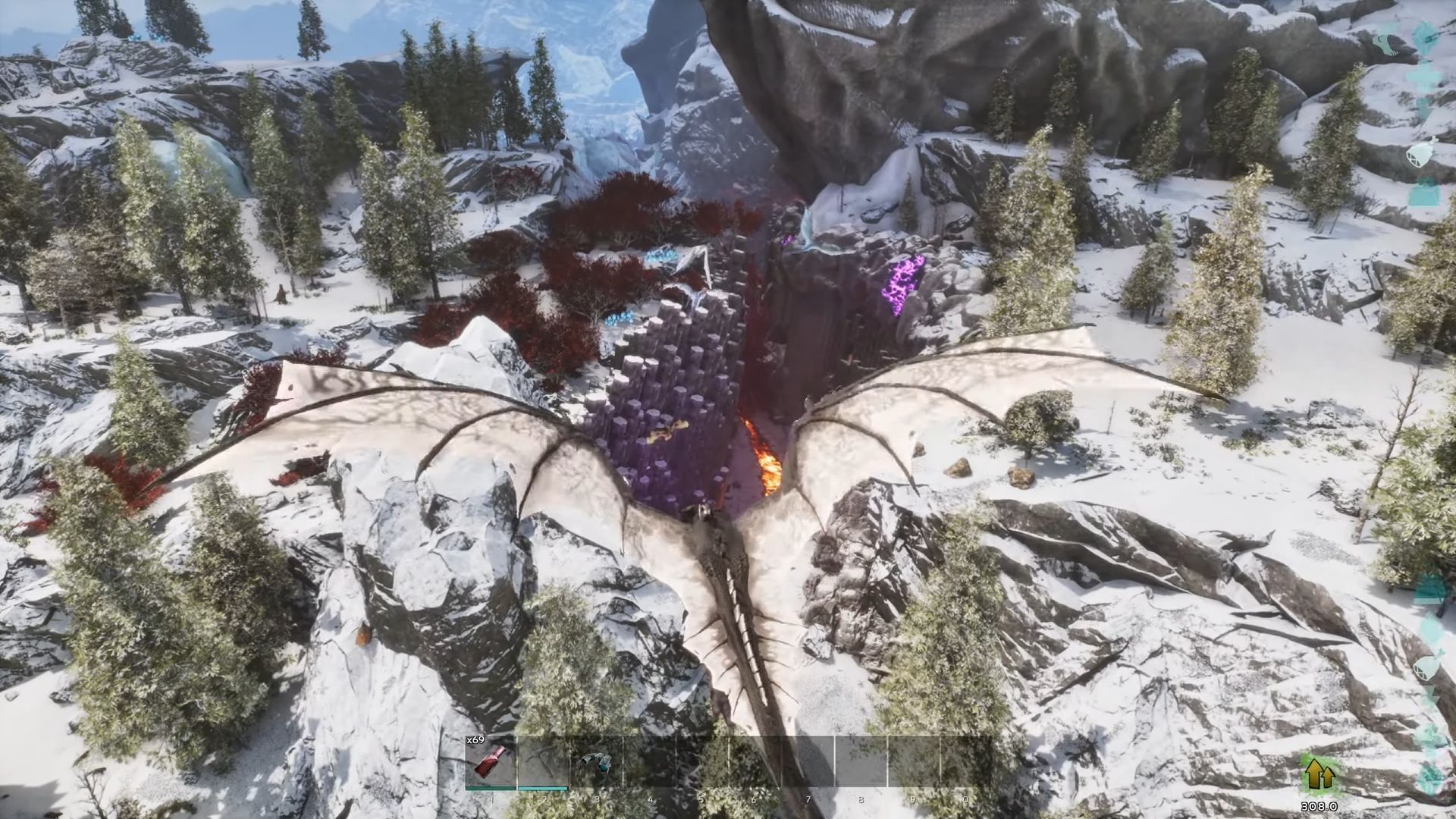 Look for purple crystals to find the Trench (Image via Studio Wildcard | YouTube/Jonna-X)