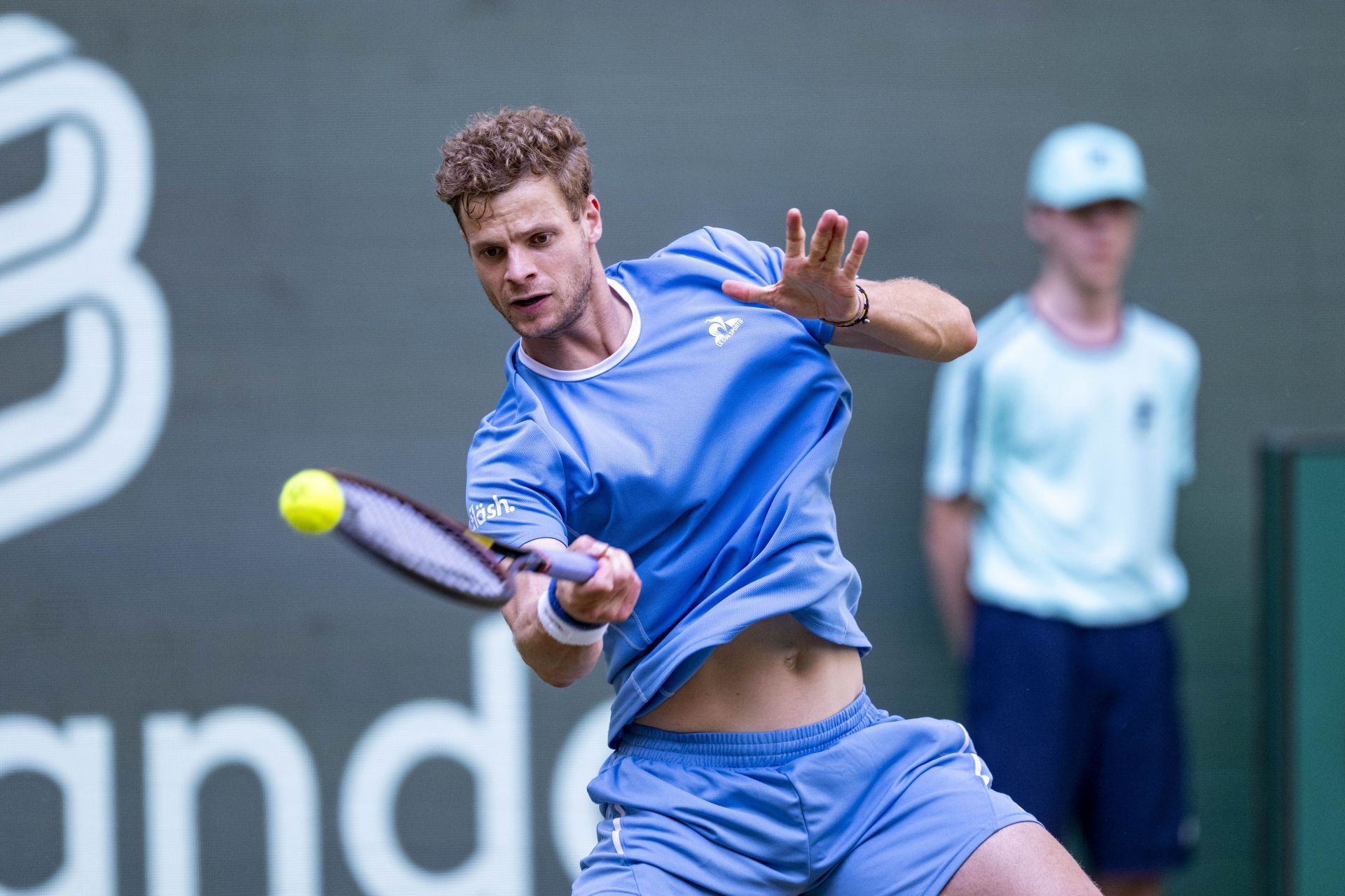 Yannick Hanfmann at the Halle Open 2025. (Photo: Getty)
