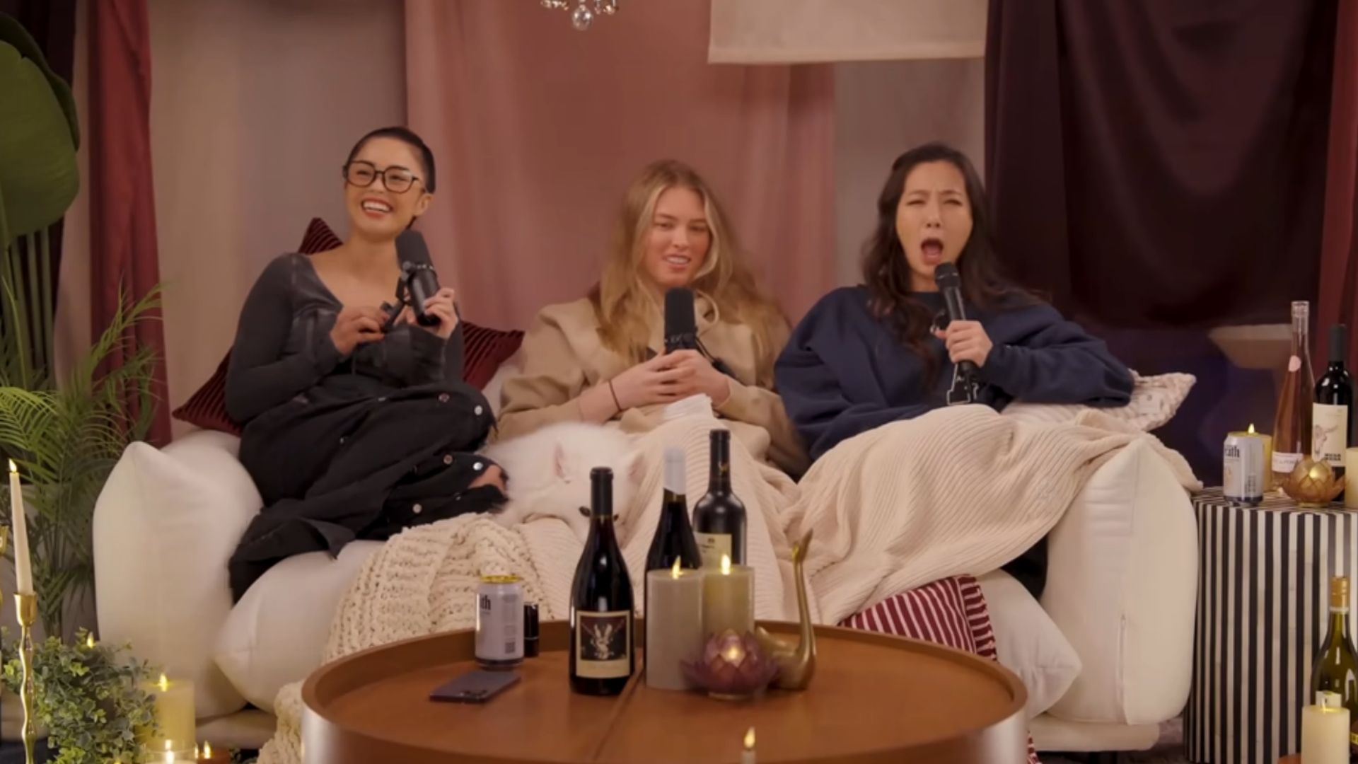 Fuslie makes an appearance on Wine About It (Images via Wine About It/YouTube)