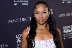 "Am I dreaming" - Jordan Chiles reacts to Times Square Billboard feature for cosmetics brand while in midst of DWTS season