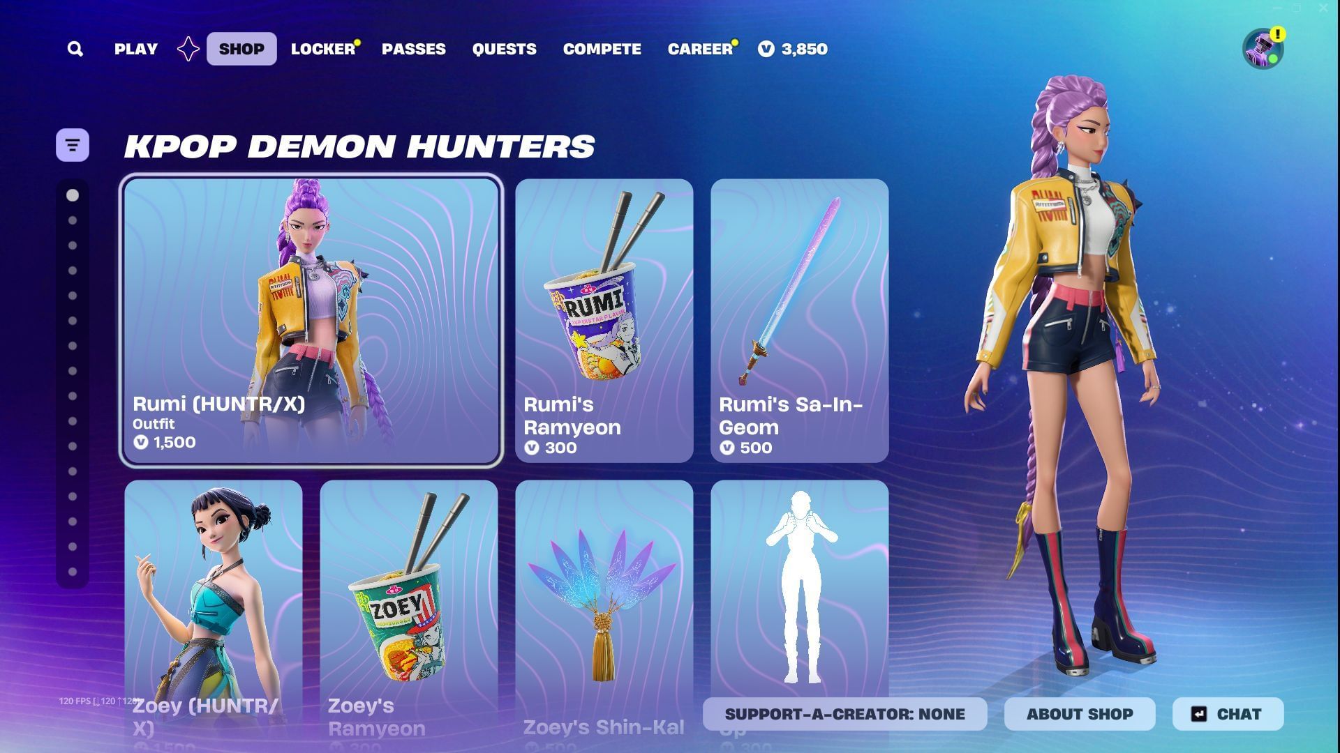 You can purchase the KPop Demon Hunters skins in Fortnite separately as well (Image via Sportskeeda Gaming || Epic Games)