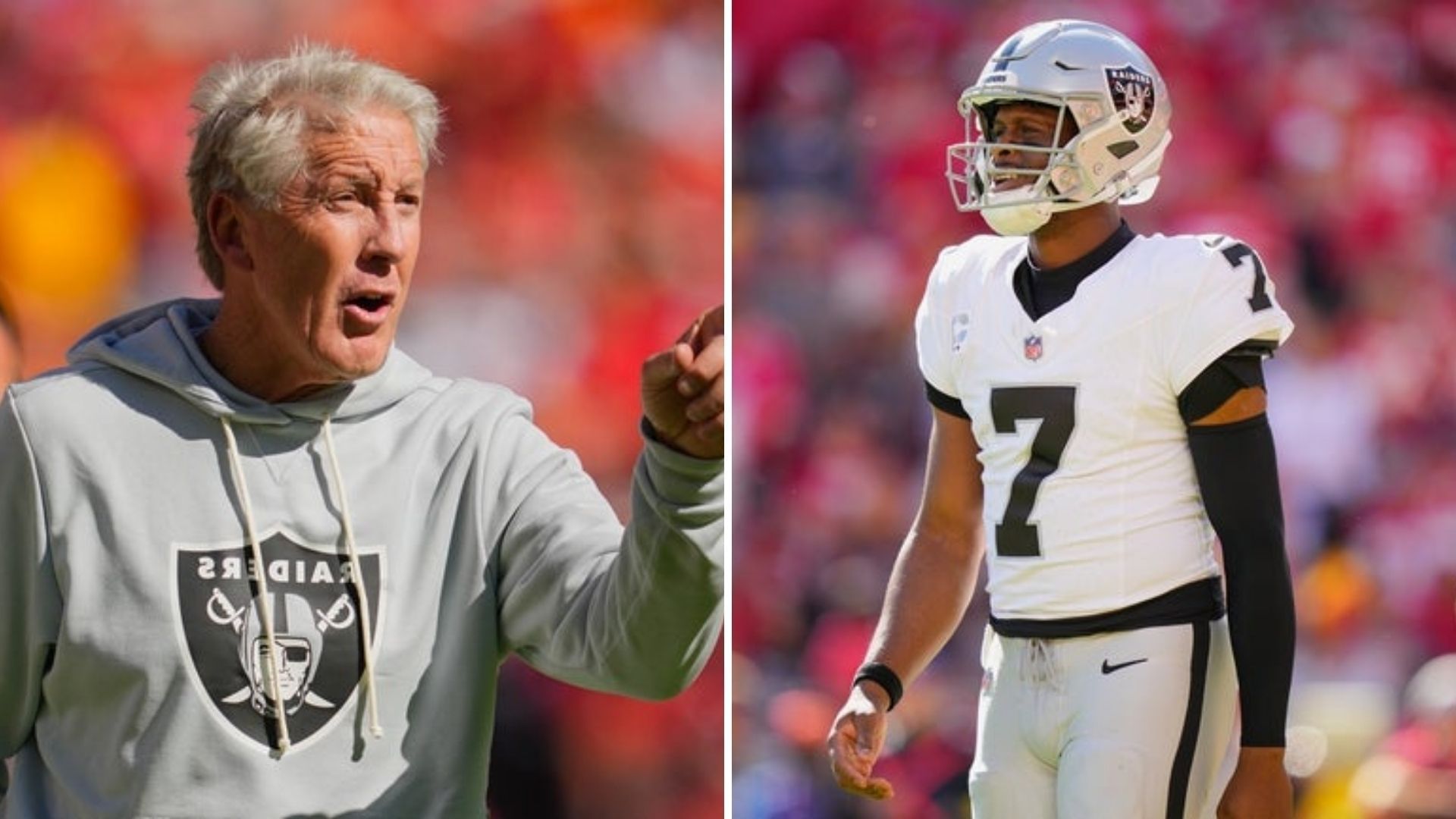 Pete Carroll and Geno Smith (Credits: Getty)