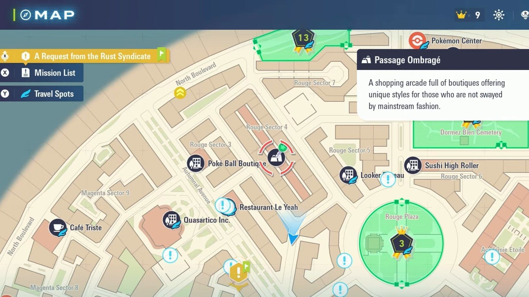 Passage Ombrage location (Image via The Pokemon Company)