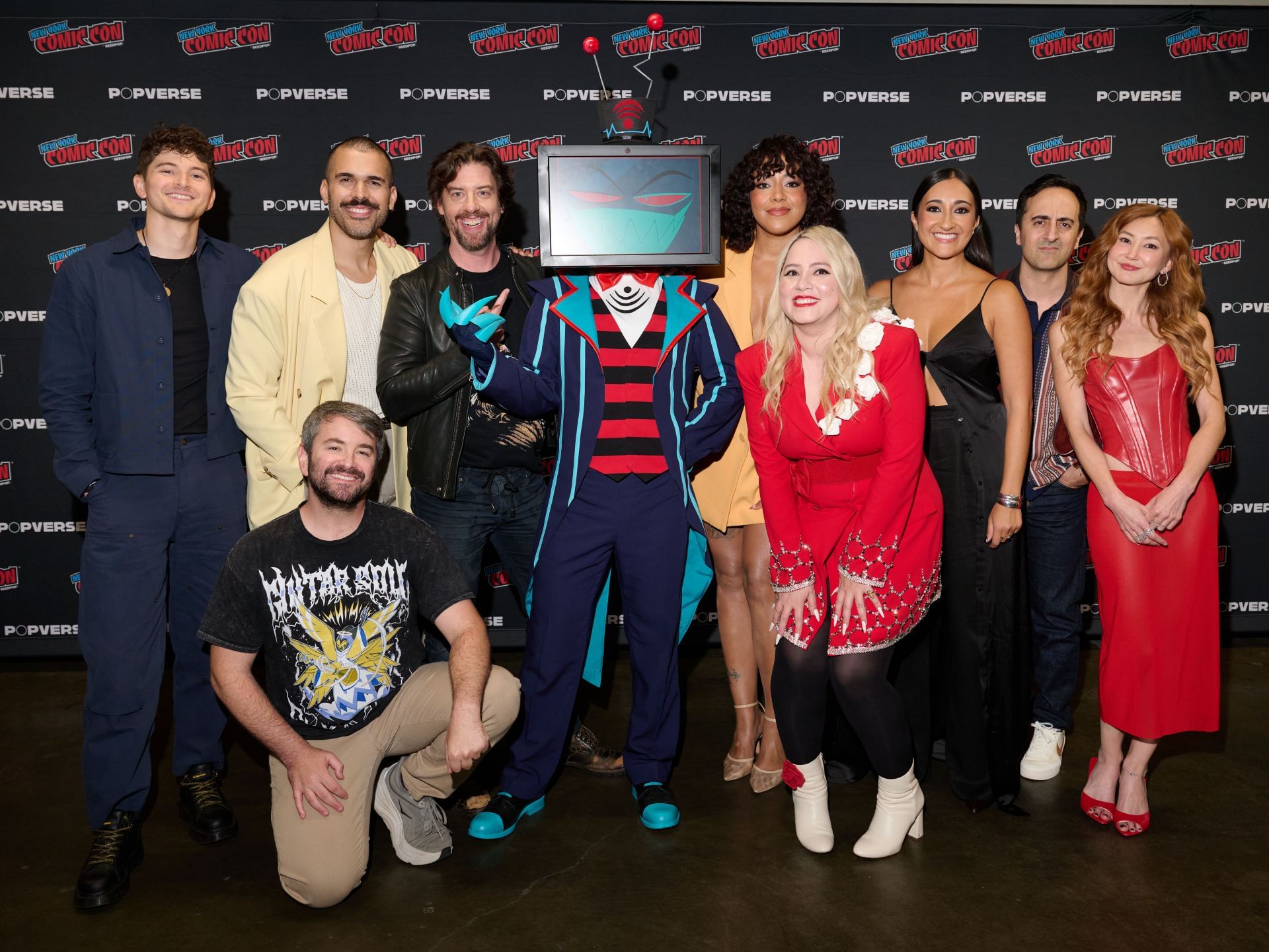 Hazbin Hotel voice cast and production at the NYCC (Image via Getty)