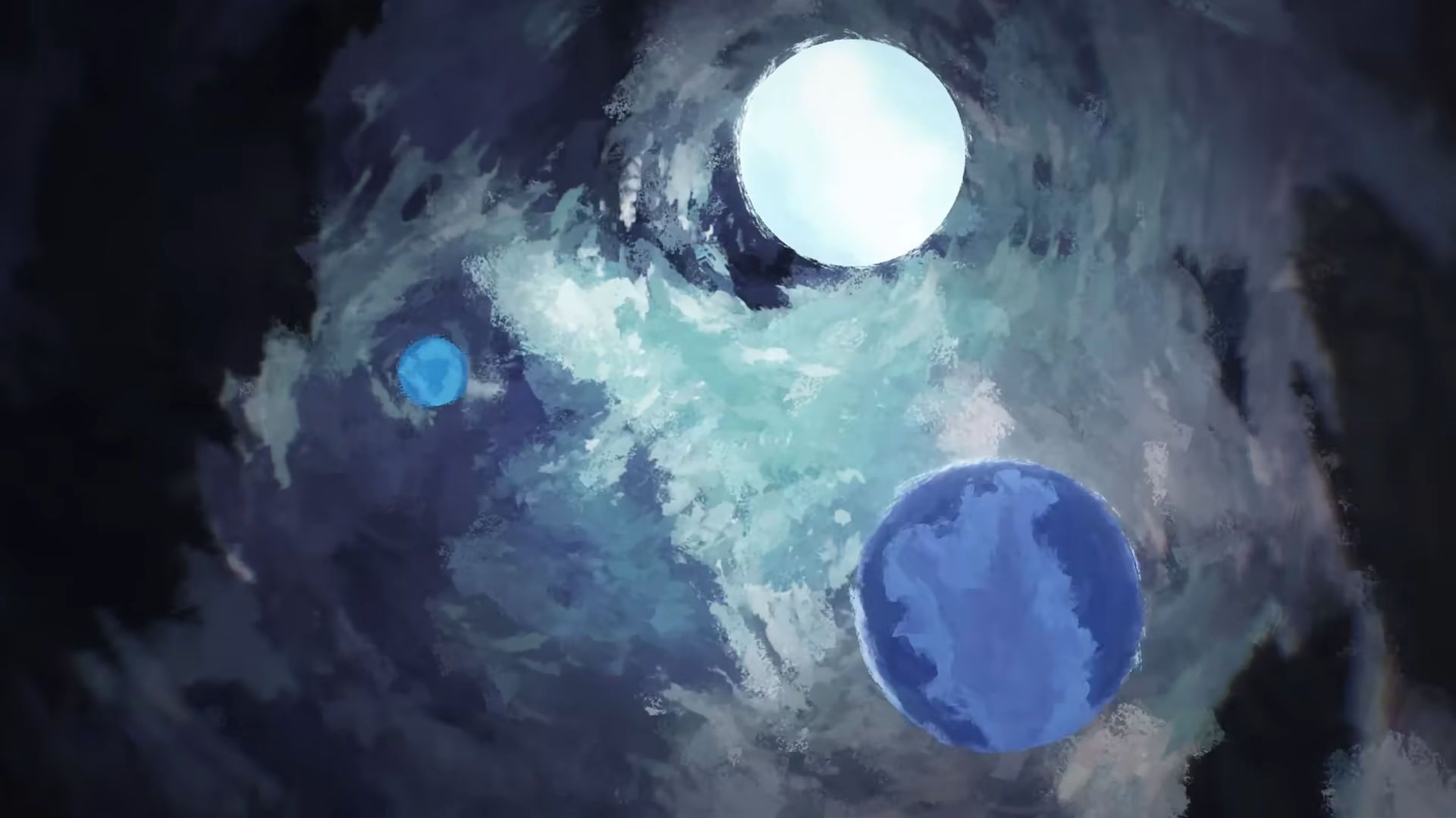 Three Moons of Teyvat in Song of the Welkin Moon teaser (Image via HoYoverse)