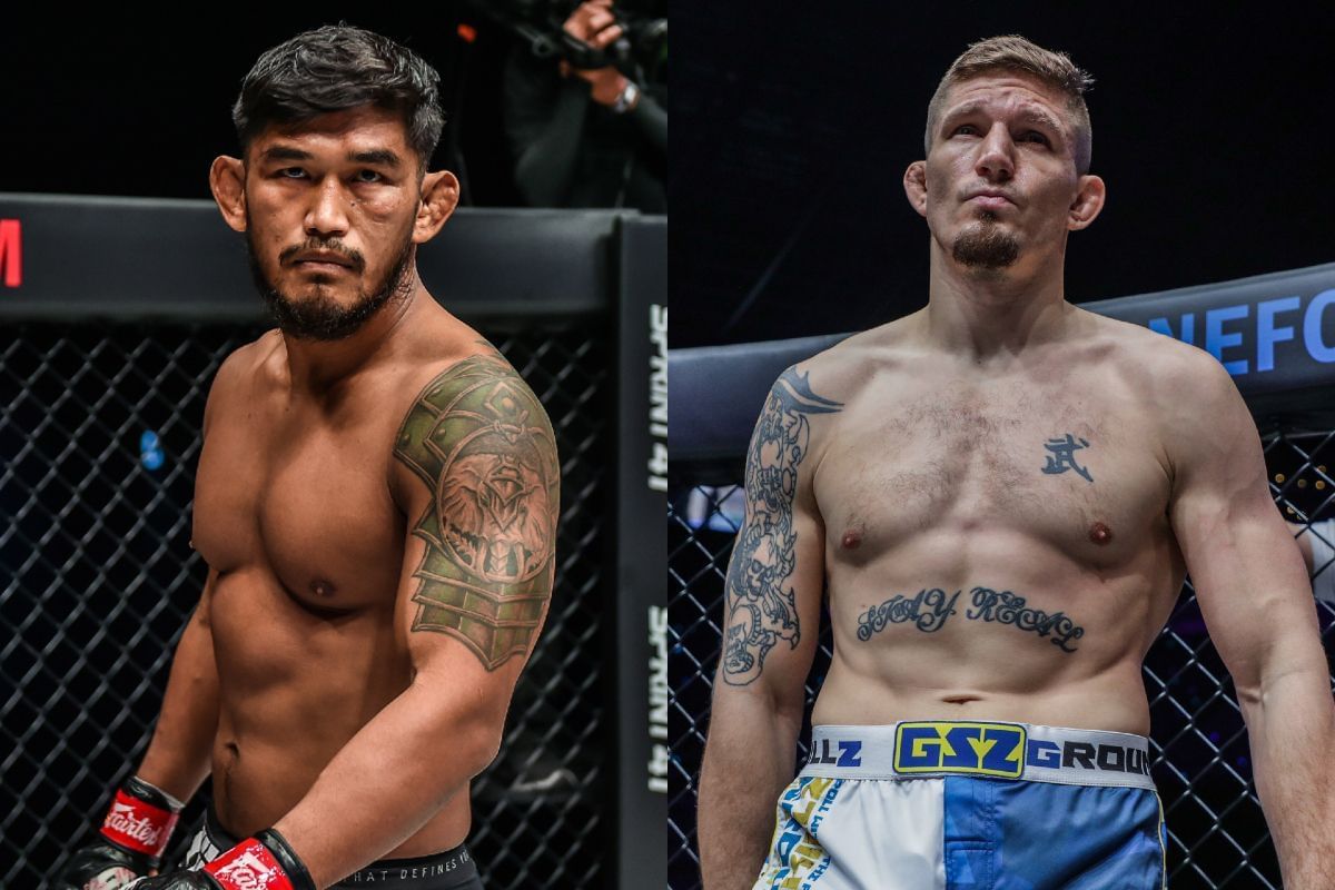 Aung La N Sang and Zebaztian Kadestam - Photo by ONE Championship