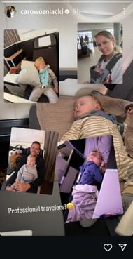 A still taken from Caroline Wozniacki's Instagram story on October 3, 2025 - Source: Instagram/@carowozniacki