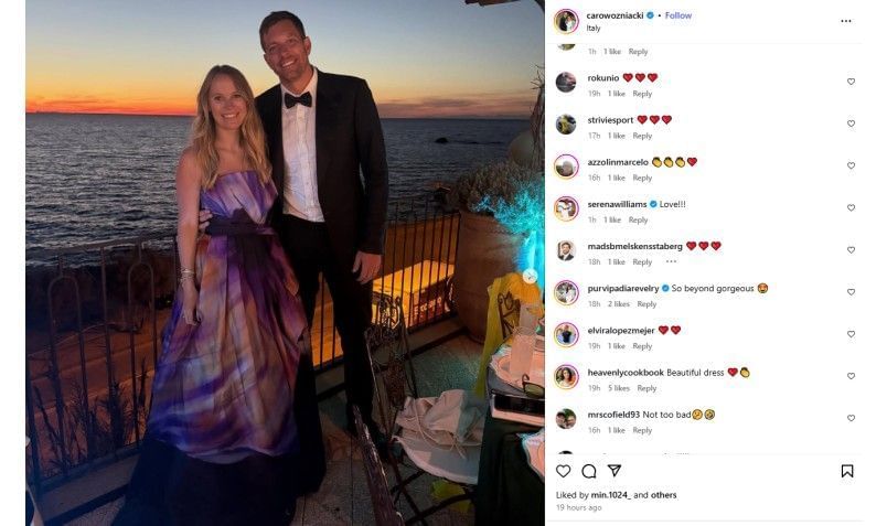 Screenshot of Caroline Wozniacki&#039;s Instagram post | Source: IG/carowozniacki