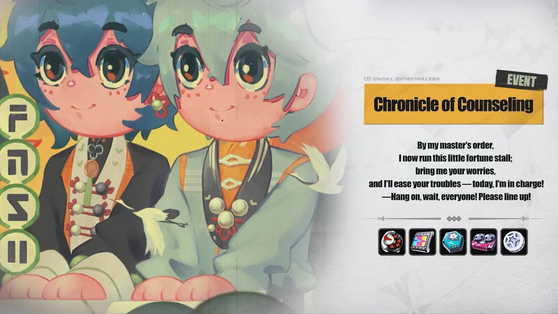 Become a fortune teller in the Chronicle of Counseling event (Image via HoYoverse)