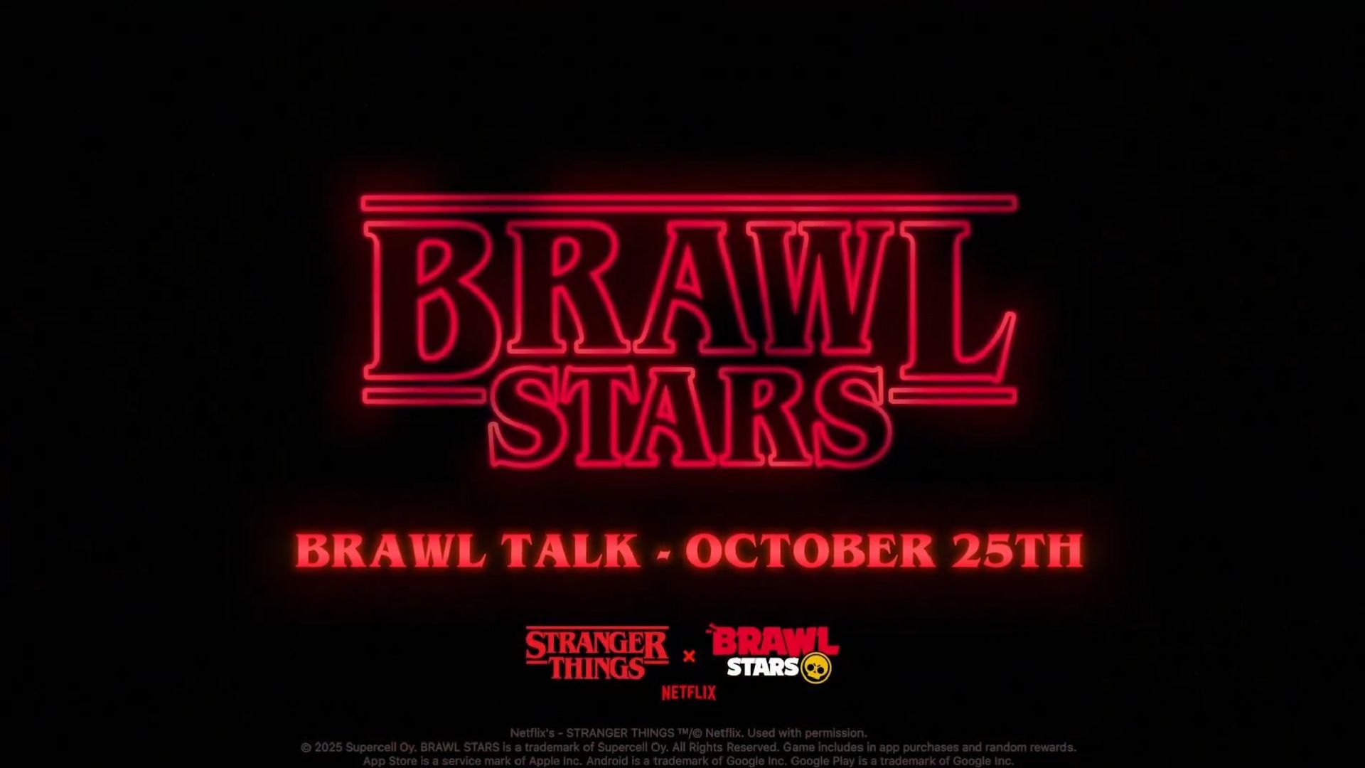Brawl Stars x Stranger Things collaboration