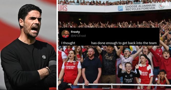 "How is he continuously benched", "What does he have to do" - Fans react as Arsenal star benched for clash against Crystal Palace