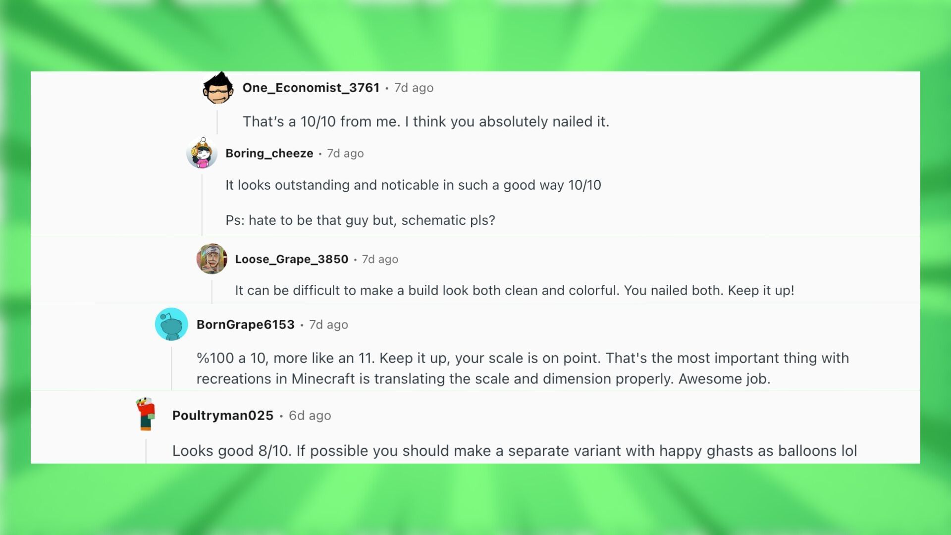 Redditors react to the Up house builds in the game (Image via Mojang Studios)