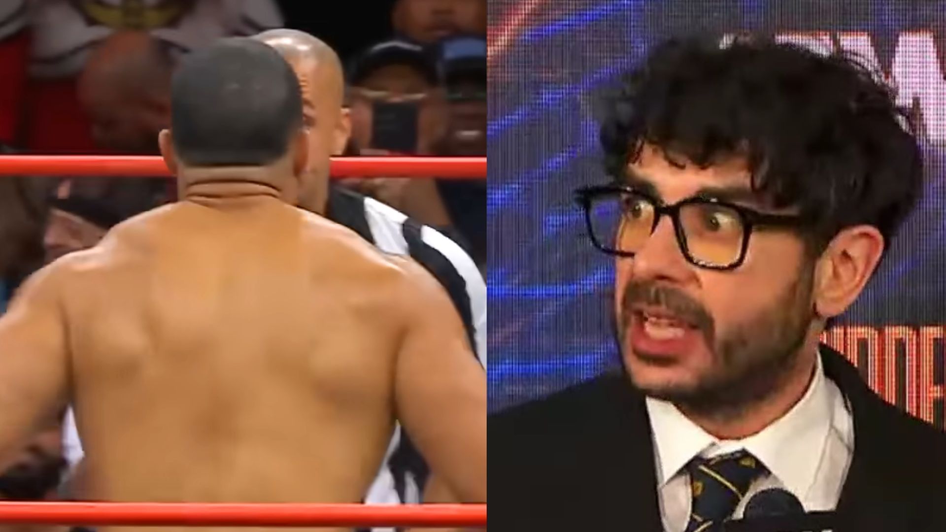 An AEW star was afraid that Tony Khan was going to fire him. (Images via AEW YouTube) 