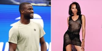 PICTURES: Frances Tiafoe's girlfriend Ayan Broomfield turns up the glamor at Victoria's Secret Fashion Show in stunning black dress & high heels