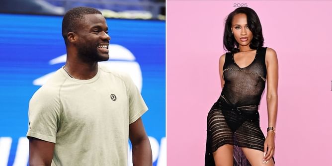 PICTURES: Frances Tiafoe's girlfriend Ayan Broomfield turns up the glamor at Victoria's Secret Fashion Show in stunning black dress & high heels