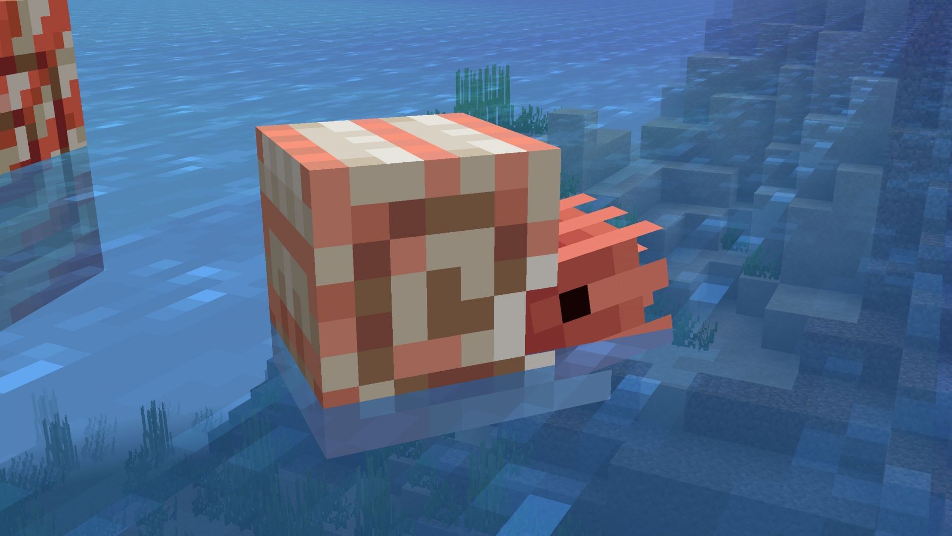 Two nautilus can be breed after eating pufferfish (Image via Sportskeeda Gaming || Mojang Studios)