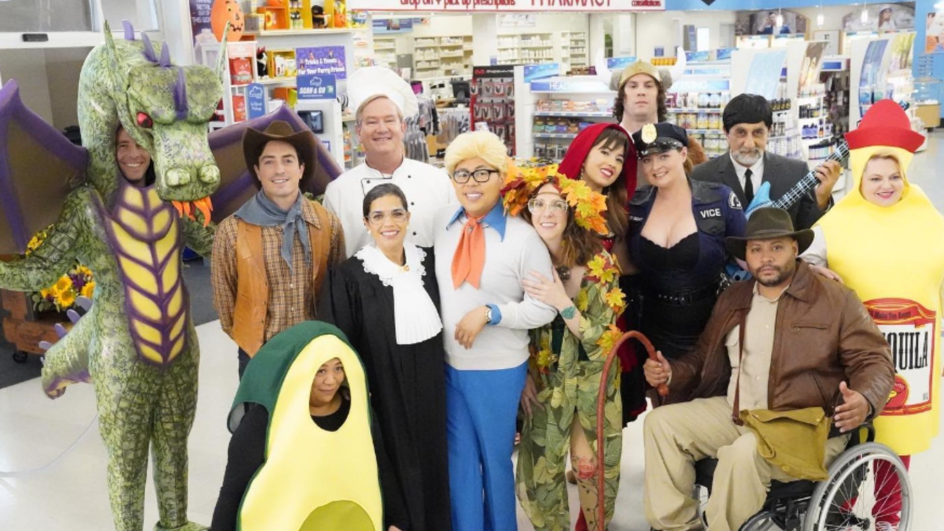 The characters of Superstore bring their A-game in terms of costumes (Image via Instagram/@nbcsuperstore)