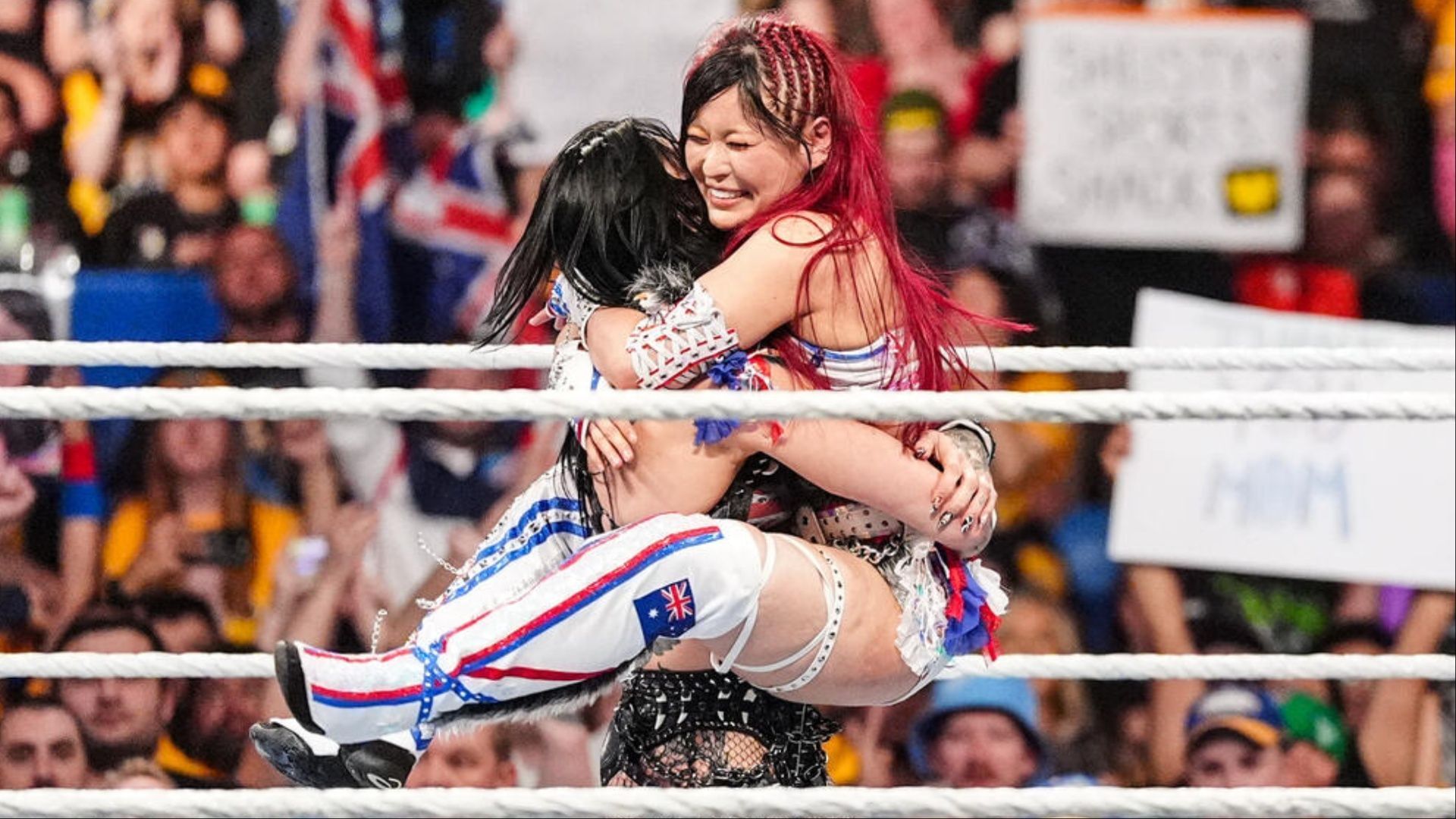 IYO SKY and Rhea Ripley. (Photo: WWE.com)