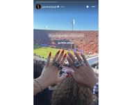 Jim Harbaugh’s daughter Grace Harbaugh drops 3-word message cheering for dad’s former CFB team/@graceharbaugh