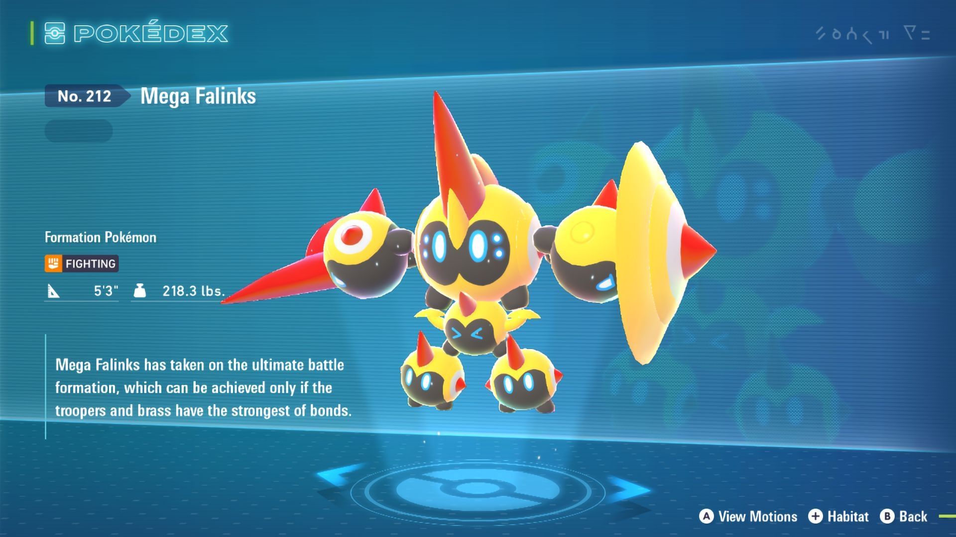 Mega Falinks in Legends Z-A (Image via The Pokemon Company)