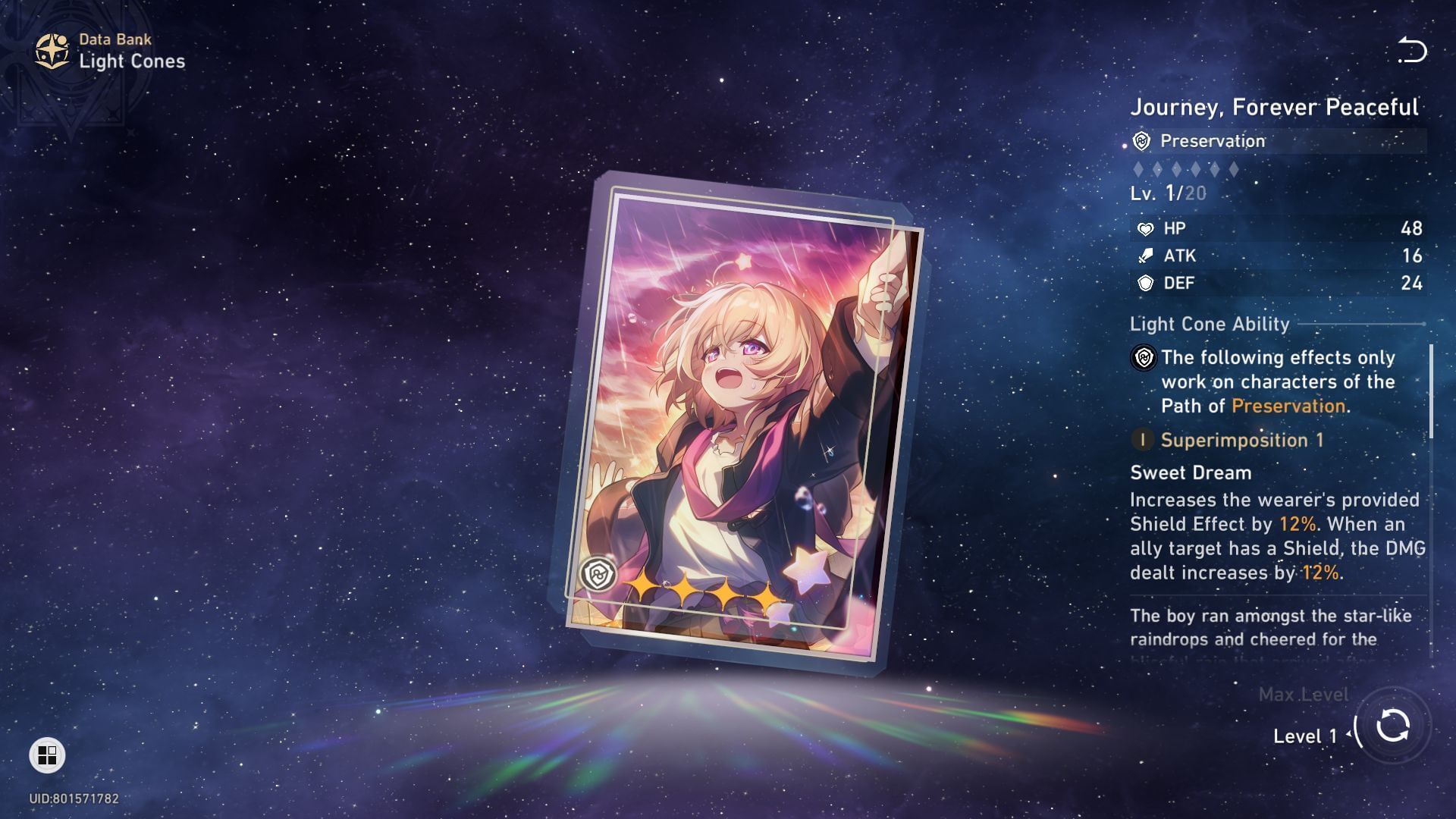 The best 4-star Light Cone for Permansor Terrae (Image via HoYoverse)
