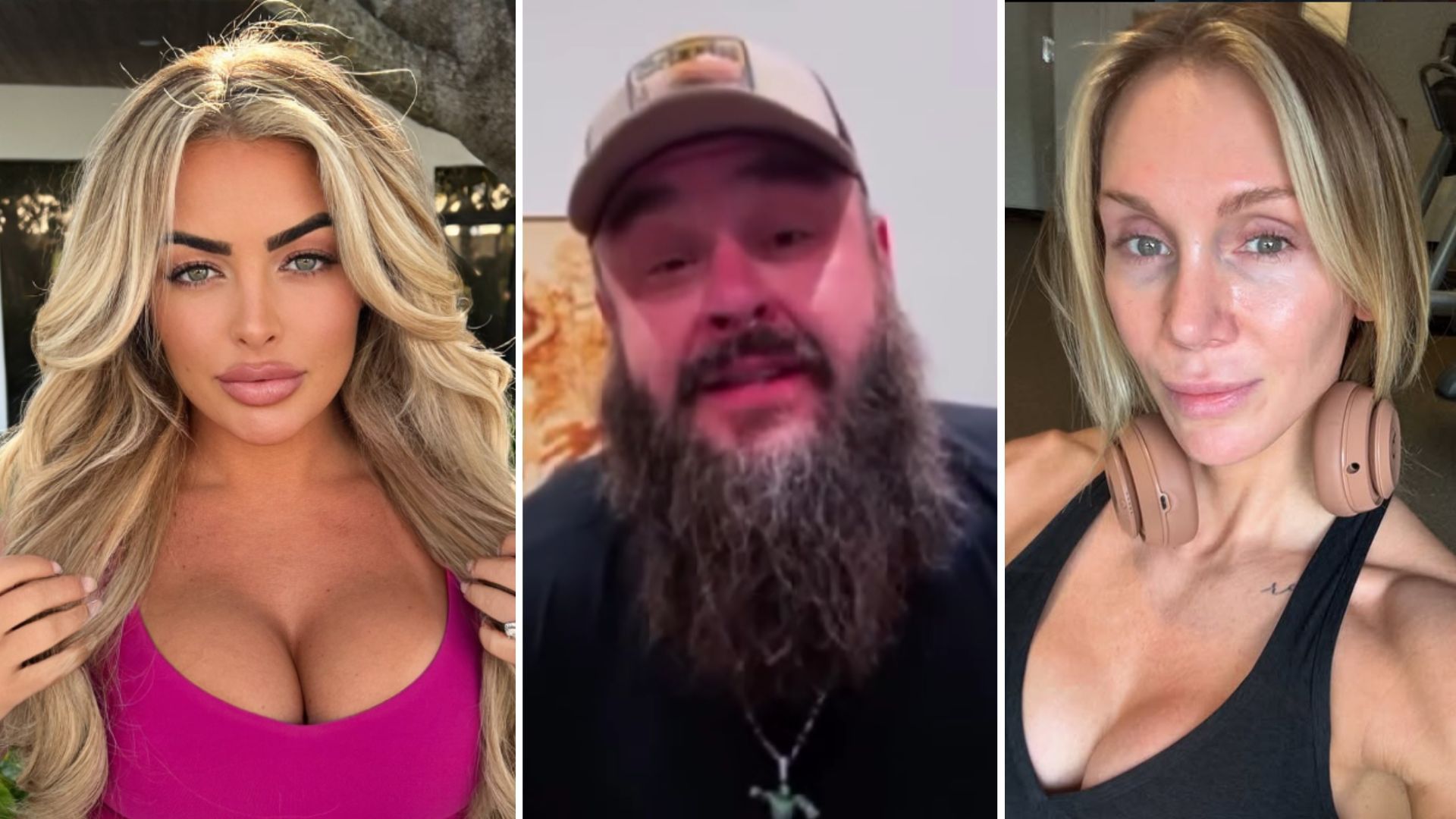 Mandy Rose (left), Braun Strowman (middle), Charlotte Flair (right) [Image credits: stars