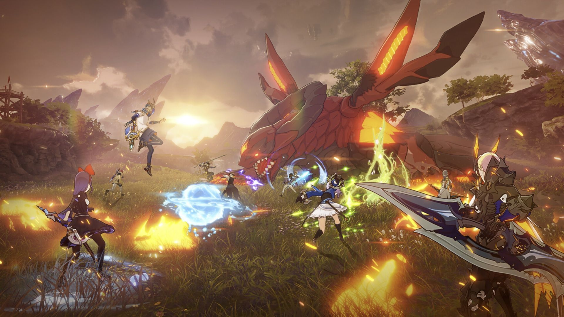 It won&#039;t take long before you can dive into this action/anime MMO (Image via A Plus)