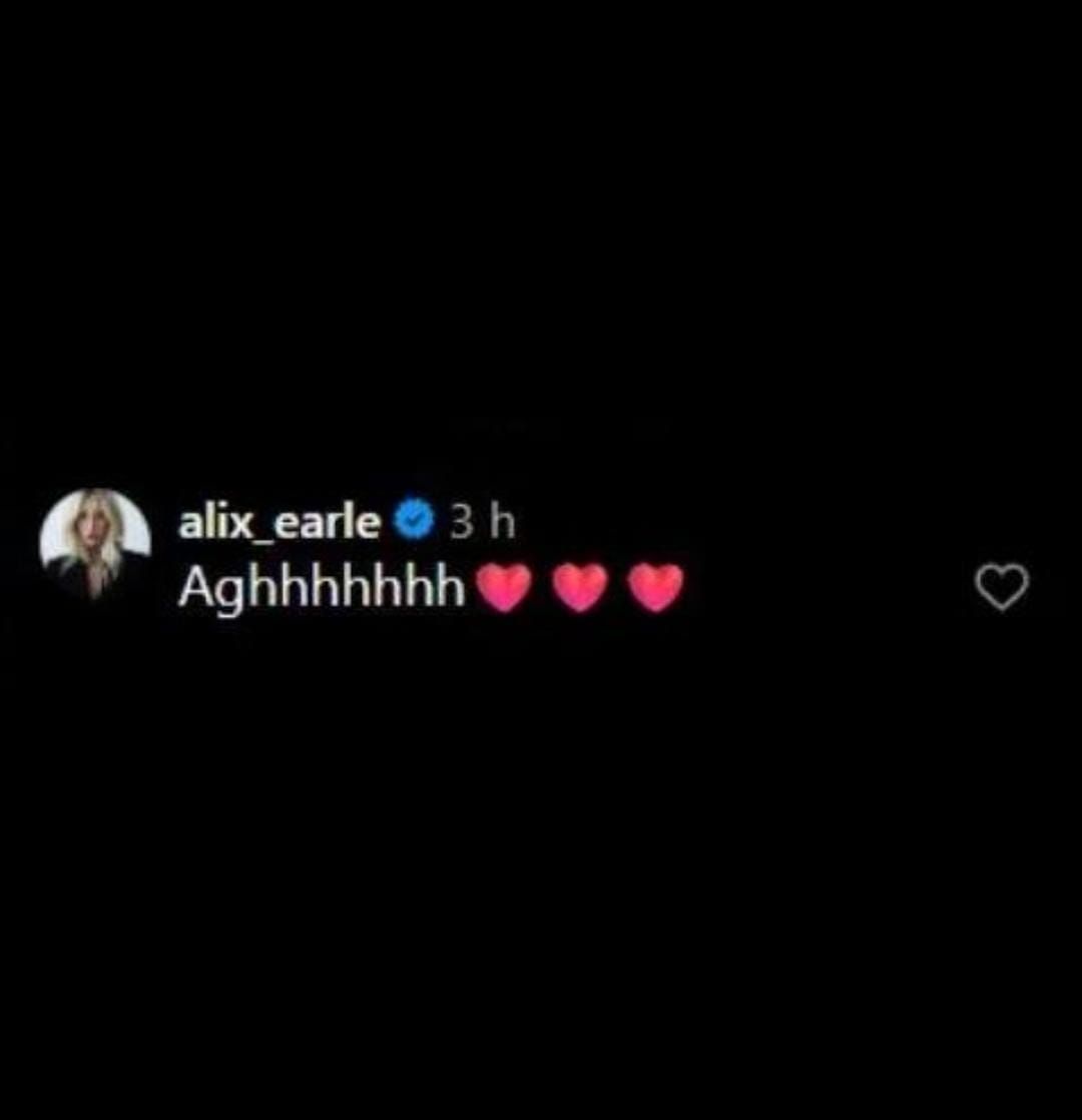 Alix Earle&#039;s comment on @angelreese5&#039;s IG post 