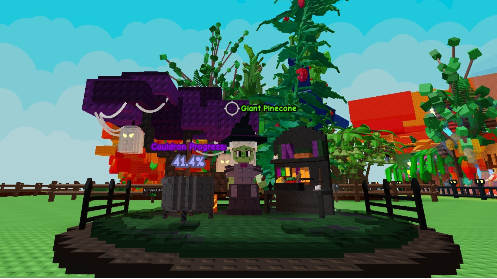 The Witch can be found in the event hub (Image via Roblox)