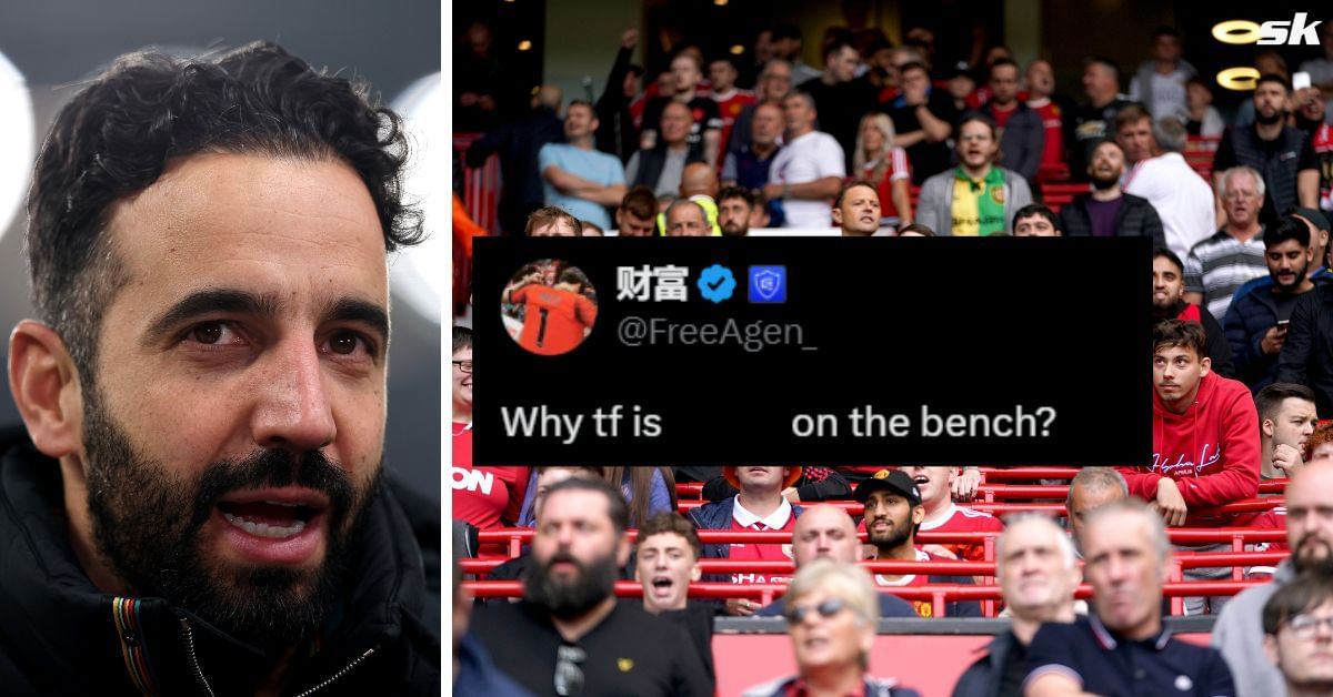 Manchester United fans furious after Benjamin Sesko was left out of XI for Liverpool clash (Image credits: Getty, X/@FreeAgen_)