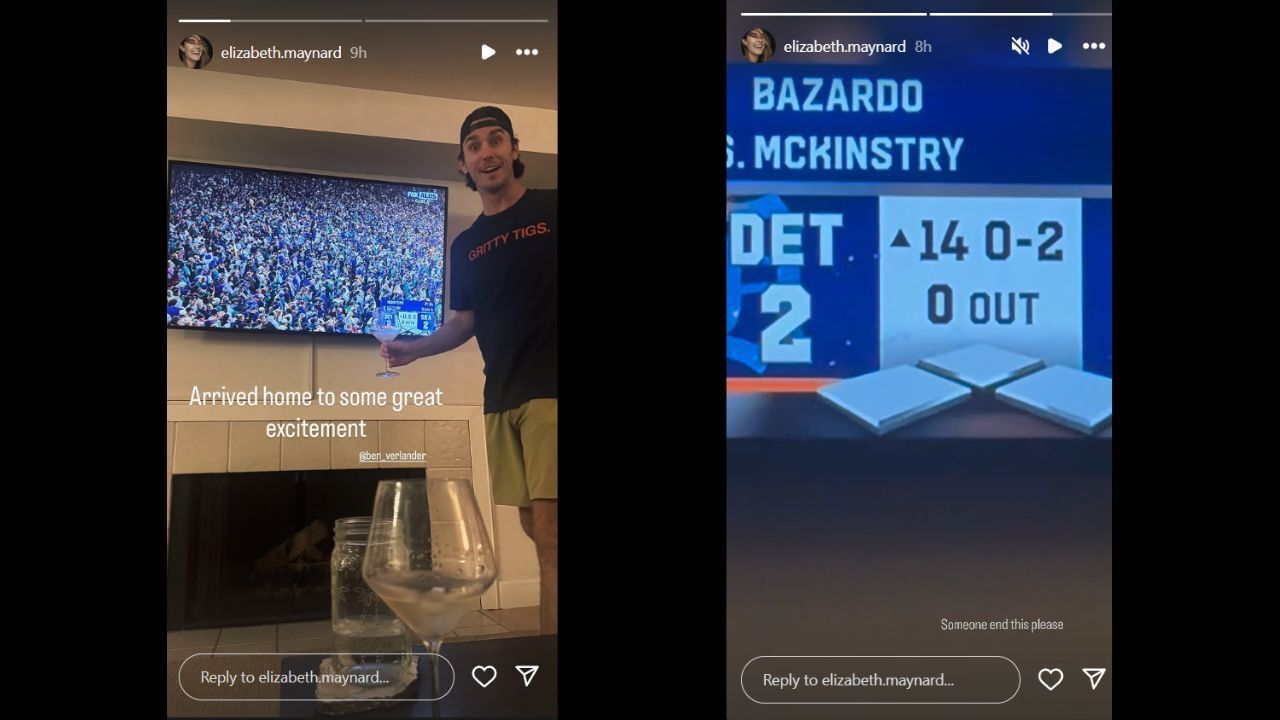 Screenshots of Elizabeth Maynard&#039;s Instagram Stories (Images from - Instagram.com/@elizabeth.maynard IG Stories)