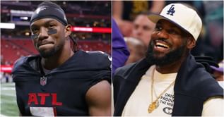 $1,300,000,000-worth LeBron James stamps approval of Bijan Robinson's record-breaking 81-yard TD in 3 words during Bills-Falcons MNF