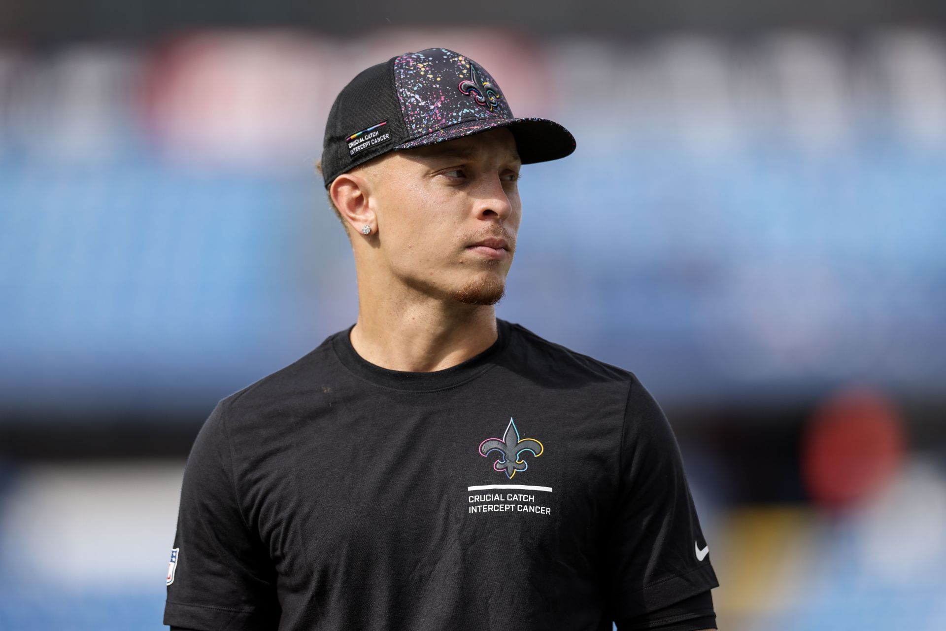 Quarterback Spencer Rattler of the New Orleans Saints - Source: Getty