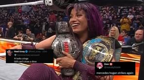 "Still can't draw a dime," "Mercedes Hogan strikes again" - Fans lose it after Mercedes Mone wins another title at AEW WrestleDream 2025