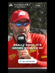 Screenshot z Garcieho příběhu / zdroje: @Thesergiogarcia na Instagramu